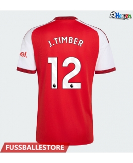 Günstige Arsenal Jurrien Timber #12 Heimtrikot 2026-27 Kurzarm